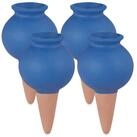 relaxdays Tropfer 8x Tonspitzen Bew&auml;sserung blau