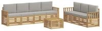 vidaXL Gartensofa Sofagarnituren Massivholz, 8 Teile
