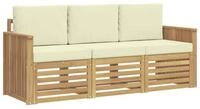 vidaXL Gartensofa Sofagarnituren Massivholz, 3 Teile