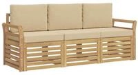 vidaXL Gartensofa Sofagarnituren Massivholz, 3 Teile