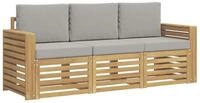 vidaXL Gartensofa Sofagarnituren Massivholz, 3 Teile