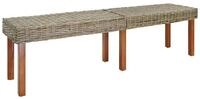 vidaXL Sitzbank Bank Natur 160 x 35 x 45 cm Massivholz (1-St)
