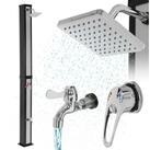 ML-DESIGN Solardusche Gartendusche Au&szlig;endusche Pooldusche Regendusche bis...