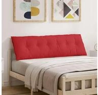 vidaXL R&uuml;ckenkissen R&uuml;ckenkissen Rot 160 x 19 x 50 cm Stoff, 1-tlg.