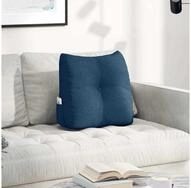 vidaXL R&uuml;ckenkissen R&uuml;cken Kissen Blau 45 x 24 x 50 cm Stoff, 1-tlg.