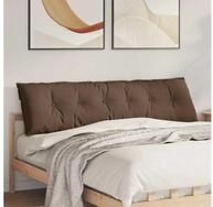 vidaXL R&uuml;ckenkissen R&uuml;ckenkissen Braun 180 x 19 x 50 cm Stoff, 1-tlg.