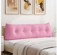 vidaXL R&uuml;ckenkissen R&uuml;cken Kissen Rosa 160 x 24 x 50 cm Stoff, 1-tlg.