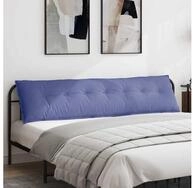 vidaXL R&uuml;ckenkissen R&uuml;ckenkissen Jeans blau 200 x 19 x 50 cm Stoff, 1-tlg.