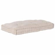 vidaXL Sofaelement, Modulares Sofa Creme 120 x 80 x 12 cm Stoff
