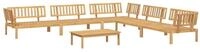 vidaXL Sofaelement 6-tlg. Garten-Sofagarnitur aus Paletten Massivholz (1 St)
