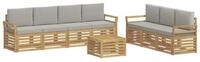vidaXL Gartensofa Sofagarnituren Massivholz, 8 Teile
