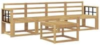 vidaXL Gartenlounge-Set Outdoor-Sofagarnitur 5 pcs Wei&szlig; 59 x 59 x 37 cm,...