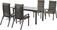 MERXX Garten-Essgruppe &raquo;Siros&laquo;, (Set, 9-tlg), R&uuml;ckenlehne verstellbar durch