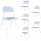 HTI-Living Klappstuhl Klappst&uuml;hle 6er Set Wedigo Grau (Set, 6 St), K&uuml;chenstuhl