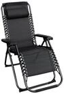 Spetebo Hochlehner Relax Sessel verstellbar mit Kopfkissen - grau,...