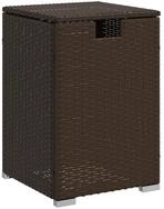 vidaXL Gartentisch Propan-Tank-Verstecktisch Braun 40x40x60 cm Poly Rattan...