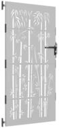 vidaXL Gartentor Gartentor 85x200 cm Cortenstahl Bambus-Design