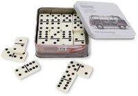 VW Collection by BRISA Spielesammlung Volkswagen Domino Spielset in Metalldose,