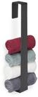 relaxdays Handtuchstange Handtuchhalter ohne Bohren schwarz