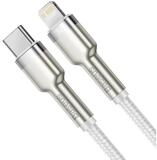 Baseus Schnellladekabel Metalldatenkabel USB-C kompatibel iPhone 20W 2m wei&szlig;