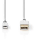 Nedis CCBW39300WT10 USB-Kabel, Lightning Kabel, Lightning Kabel, USB 2.0, 480...