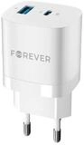 Forever GaN PD QC Netzladeger&auml;t 1x USB-C 1x USB 33W Smartphone-Ladeger&auml;t
