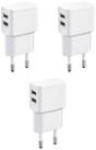 Wicked Chili 3er Set Pro Series Dual USB Ladeger&auml;t 12W / 2400mA Steckernetzteil