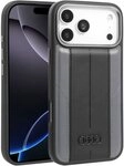 Audi Handyh&uuml;lle A6 Case iPhone 17 Pro Max MagSafe Kunstleder schwarz Logo. 6,9...