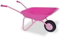 relaxdays Kinder-Gartenset Schubkarre f&uuml;r Kinder rosa