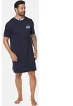 Jan Vanderstorm Pyjamaoberteil RUWIN mit Brustprint blau 4XL (68/70)