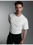 Trigema T-Shirt TRIGEMA T Shirt aus Biobaumwolle mit Brusttasche (1-tlg)