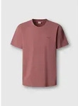 Pepe Jeans T-Shirt JACKO mit kleinem Ton-in-Ton Logoschriftzug rot L (52/54)