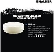 Hammer HALDER Schlegel Ersatzeinsatz Nylon 100mm