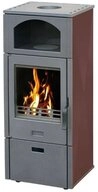 Plamen Kaminofen Plamen Laguna Kaminofen braun 8 kW mit Herdplatte &ndash; Holzofen...