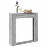 vidaXL Dekokamin, Kaminumrandung Grau Sonoma 100x20x100 cm Holzwerkstoff