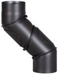 Firefix Ofenrohr FireFix Universalofenrohr-Bogen &Oslash; 150 mm, schwarz