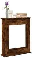 vidaXL Dekokamin, Kaminumrandung R&auml;uchereiche 75x20x87,5 cm Holzwerkstoff