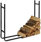 relaxdays Kaminholzregal aus Metall, BxTxH:123x19.5x91 cm