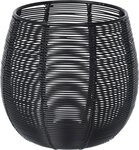 Home & styling collection Dekolicht Teelichthalter aus Metall, schwarz, &Oslash; 12...