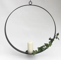 DanDiBo Kerzenhalter aus Metall Rund Durchmesser 50 cm Kerzenst&auml;nder...
