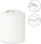 EDZARD Stumpenkerze Cornelius &Oslash; 10 cm- Serie Pine, (H 13 cm)...