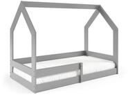 Masseno Einzelbett FLORA 80x160 cm Kinderbett Kiefer Massivholz Grau