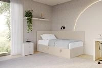 ALTDECOR Jugendbett LOVY (Jugendbett mit Bettkasten und Lattenrost, Polsterbett...