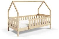 Masseno Einzelbett BELLA 80x190 cm Kinderbett Kiefer Massivholz Kieferfarben