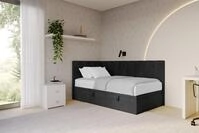 ALTDECOR Jugendbett LOVY (Jugendbett mit Bettkasten und Lattenrost, Polsterbett...