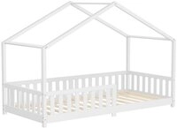 ML-DESIGN Spielbett Hausbett Kinderbett inkl. Lattenrost & Rausfallschutz Kinder