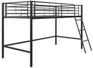 loft24 Hochbett Julie Metallbettgestell mit Lattenrost und Leiter, 90x200 cm,...