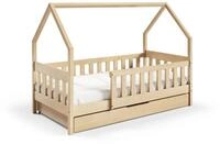 Masseno Einzelbett BELLA 80x190 cm mit Schublade Kinderbett Massivholz...