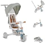 Byox Dreirad Tricycle Compacto 4 in 1, Schiebegriff klappbar Gurt umbaubar EVA