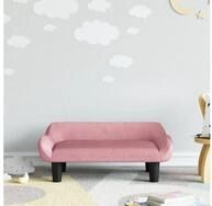 vidaXL Kindersofa, Kindersofa Rosa 70x40x24 cm Samt